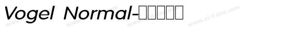 Vogel Normal字体转换
